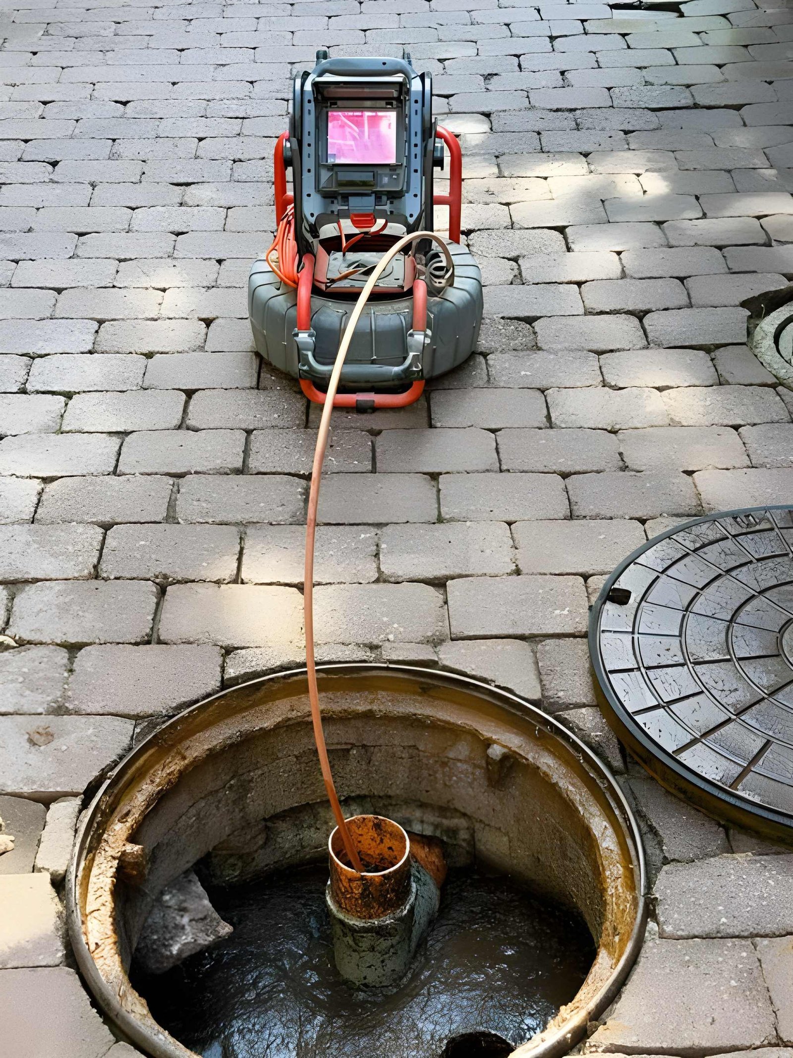 Sewer pipe inspection with camera technology